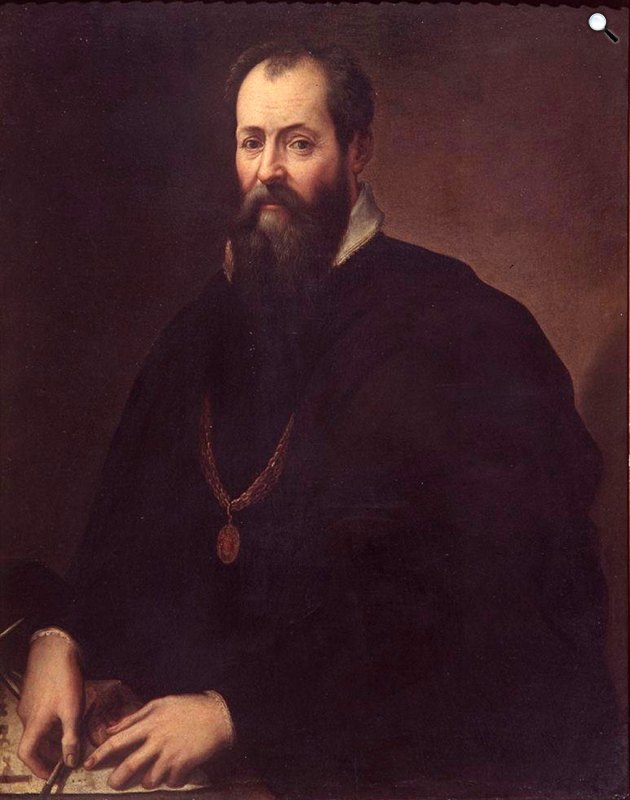 Jacopo Zucchi: Giorgio Vasari (1511-1574) olasz építész, manierista festő, művészeti író (Fotó: Uffizi Gallery/Wikimedia)