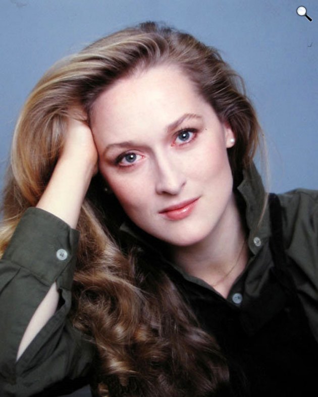 Meryl Streep színésznő, 1976 körül (Fotó: Jack Mitchell)
