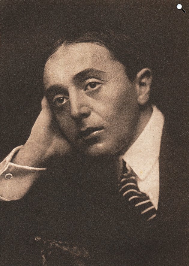 Szép Ernő (1884-1953) író, költő, műfordító (Fotó: Légrády Kiadó, 1915/ Száz magyar könyv)