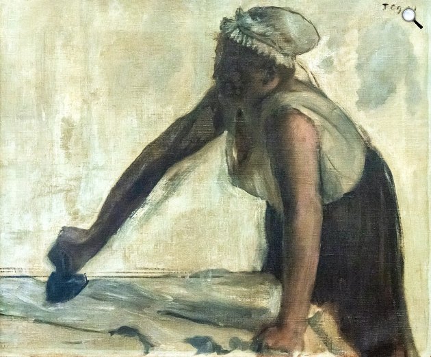 Edgar Degas: Vasalónő, c.1874 (Fotó: Musée Angladon Avignon/Wikimedia)