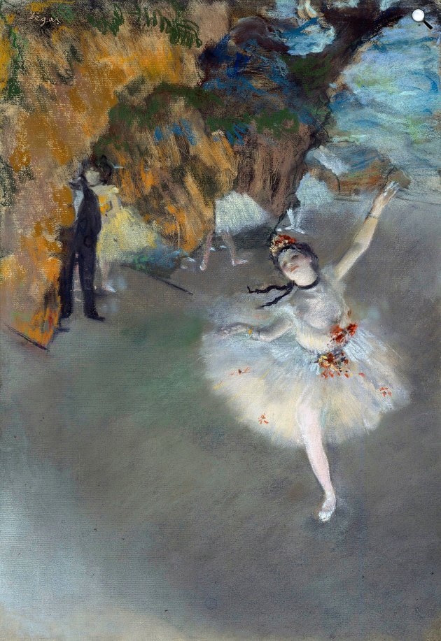 Edgar Degas: Balett / A csillag / Táncos a színpadon, 1876–1877 (Fotó: Musée dOrsay/Wikimedia)