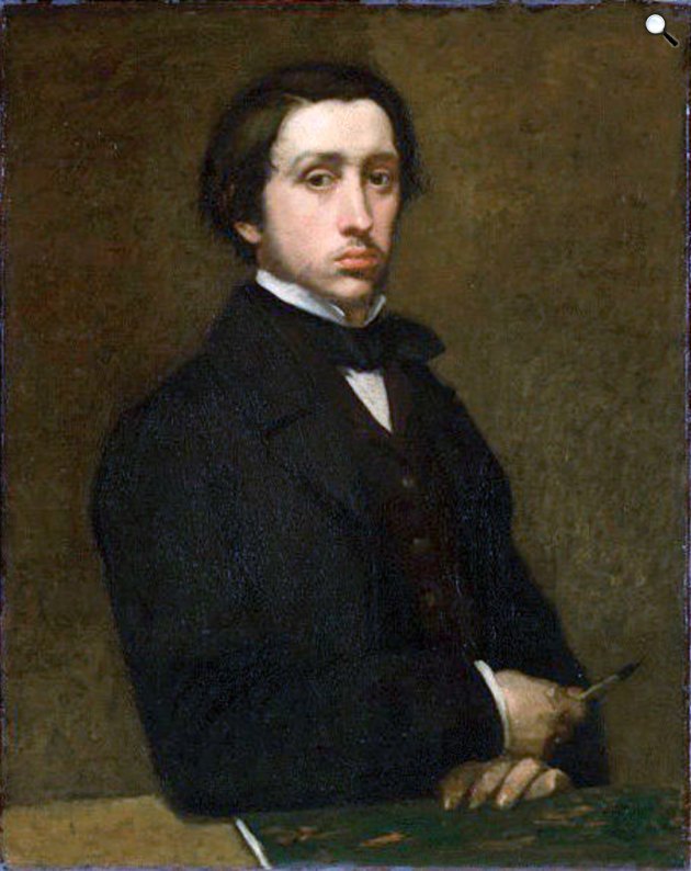 Edgar Degas: Önarckép, 1854 (Fotó: Musée dOrsay/Wikimedia)