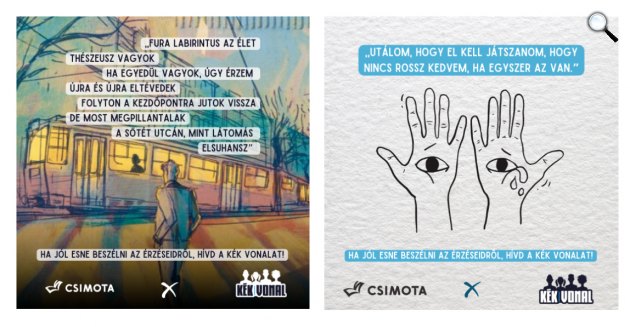 Solti Gyöngyi Nem beszélünk róla című ifjúsági regényében elhelyezték a Kék Vonal elérhetőségét is (Fotó: Kék Vonal)