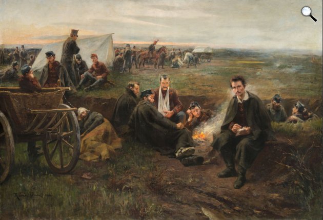 Révész Imre: Petőfi a táborban, 1896 (Fotó: MNG)