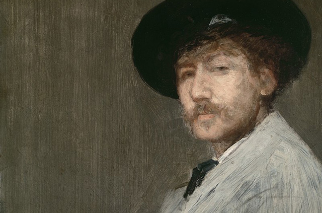 James McNeill Whistler (1834-1903): Önarckép, 1872, részlet (Fotó: Wikimedia)
