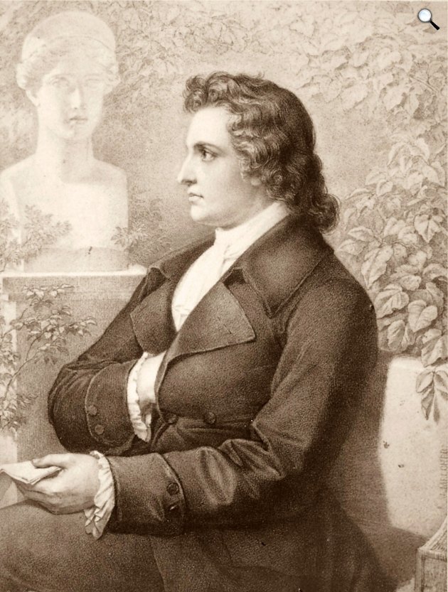 Jakob Melcher: Johann Wolfgang von Goethe (1749-1832) német író, költő, természettudós (Fotó: Friedrich Bruckmann Verlag München/Wikimedia)