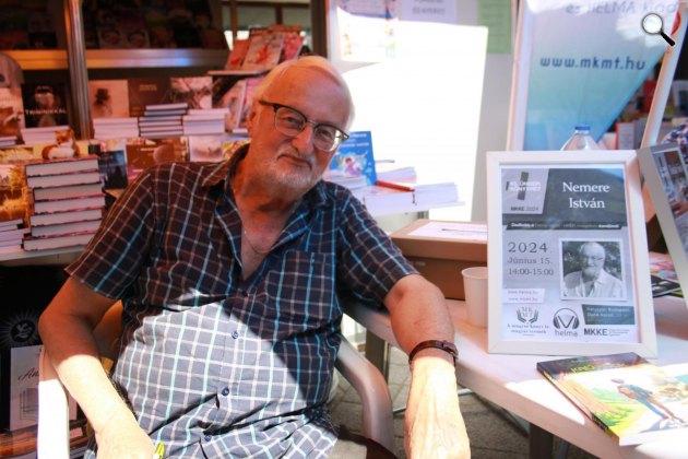 Nemere István író, műfordító az Ünnepi Könyvhéten, 2024 (Fotó: Pannonia Entertainment)