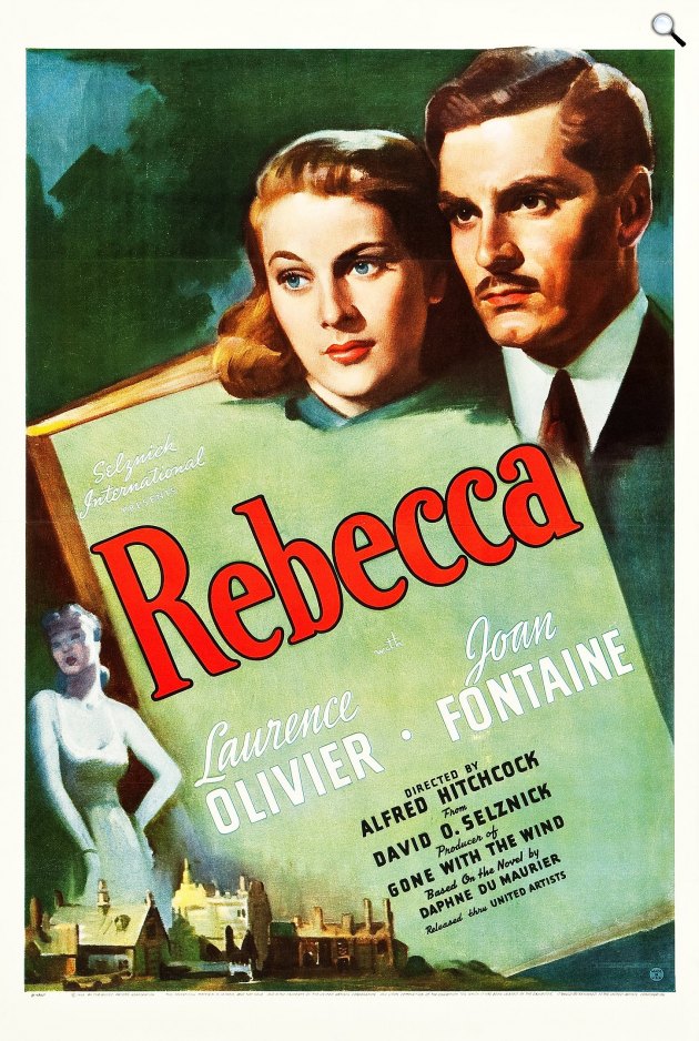 r.: A. Hitchcock: A Manderley-ház asszonya (Rebecca) - Laurence Olivier és Joan Fontaine, 1939 (Fotó: 1939, United Artists Corporation)