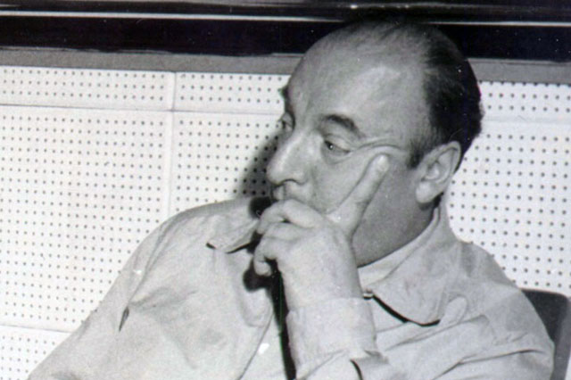 Pablo Neruda (1904-1973) Nobel-díjas chilei költő 1956 (Fotó: Moniz Bandeira/Wikimedia)