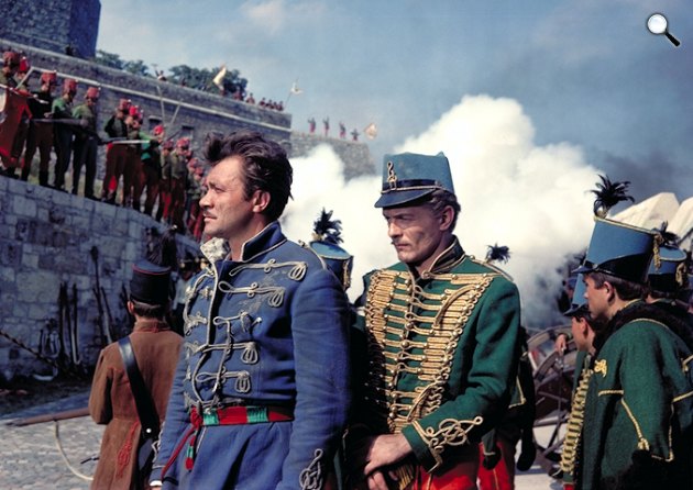 A Kőszívű ember fiai - Bitskey Tibor, Mécs Károly a forgatáson, 1964 (Fotó: Inkey Tibor/Országos Széchényi Könyvtár Fényképtár)