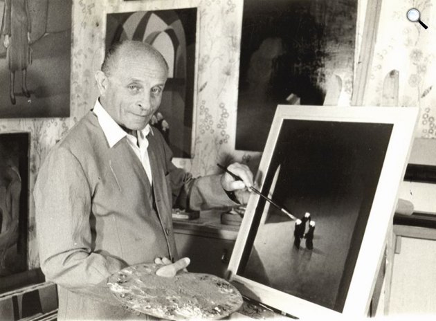 Bíró László József (1899-1985) golyóstoll feltalálója, újságíró, festőművész, feltaláló (Fotó: OSZK)