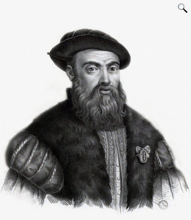 Charles Legrand: Ferdinánd Magellán (1480-1521) portugál felfedező, a Csendes-óceán névadója 1841 (Fotó: Biblioteca Nacional de Portugal/Wikimedia)
