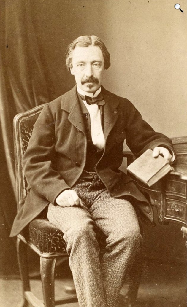 Leon Foucault (1819-1868) francia fizikus, csillagász, 1882 (Fotó: Bertall & Cie/Wikimedia)
