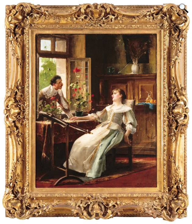 Munkácsy Mihály: Randevú az ablaknál (Fotó: Virág Judit Galéria)