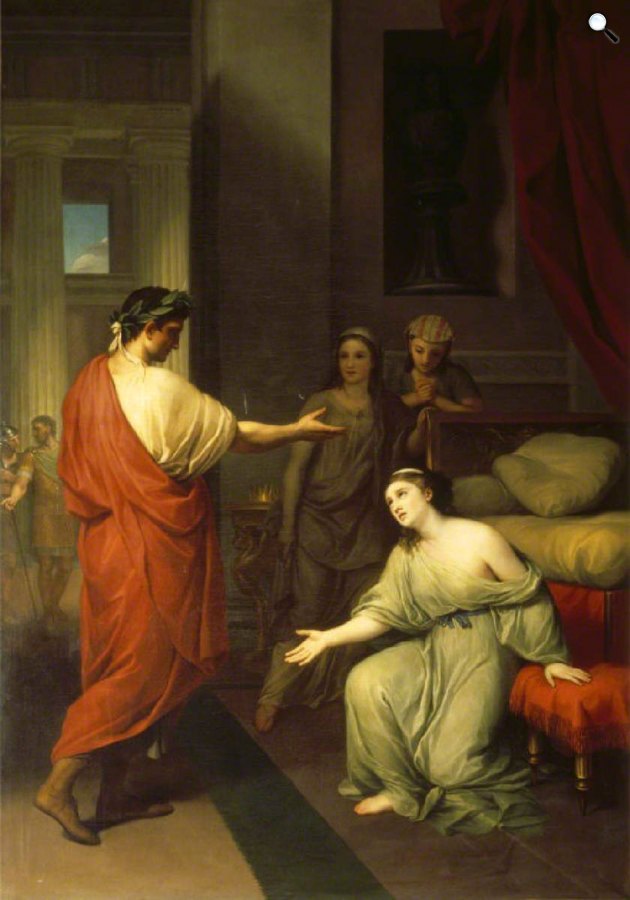 Anton Raphael Mengs: Octavius ​​Caesar (később Augustus császár) és Kleopátra, 1759-1760 (Fotó: artuk.org)
