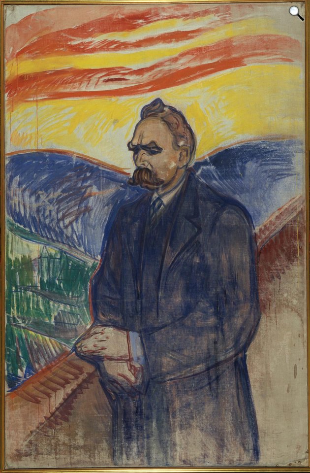 Edvard Munch: Friedrich Nietzsche filozófus (Fotó: Munch Museum/Wikimedia)