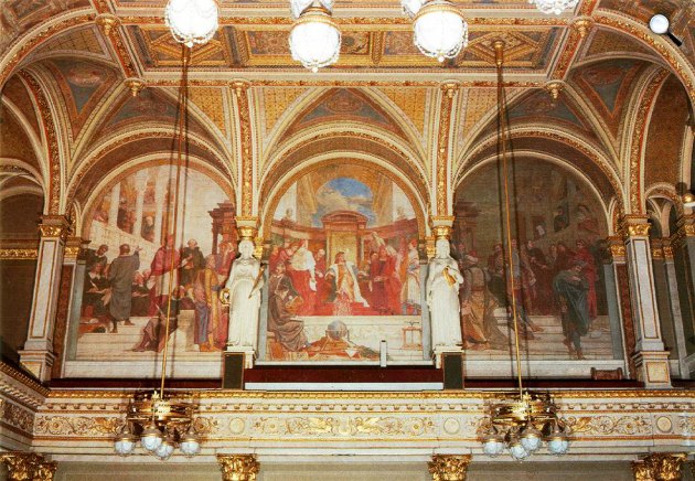 Lotz Károly: Magyar Tudományos Akadémia falfreskói,1887-1891 (Fotó:MTA/Hung-art)