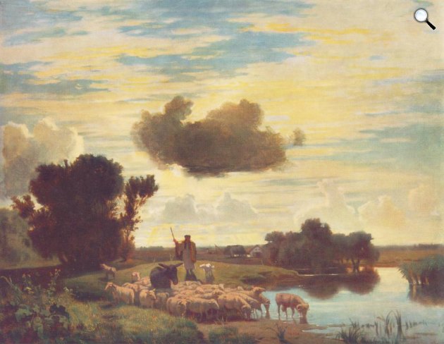 Lotz Károly: Alkonyat, 1870 (Fotó: MNG/Hung-art)