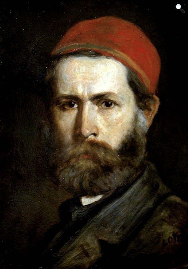 Lotz Károly: Önarckép, 1870 (Fotó: MNG/Wikimedia