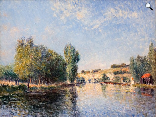 Alfred Sisley - The Loing at Moret, 1883-1885 (Fotó: Museum Barberin, Potsdam)