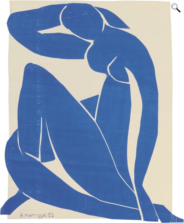 Henri Matisse: Blue Nudes II.,1952 (Fotó: MOMA/Wikimedia)
