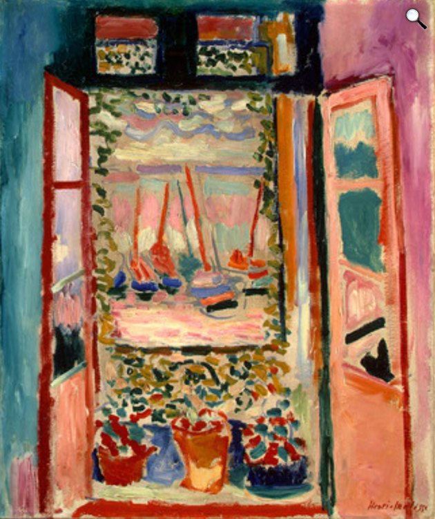 Henri Matisse: Kitárt ablaknál, 1905 (Fotó: National Gallery of Art, Washington/Wikimedia)