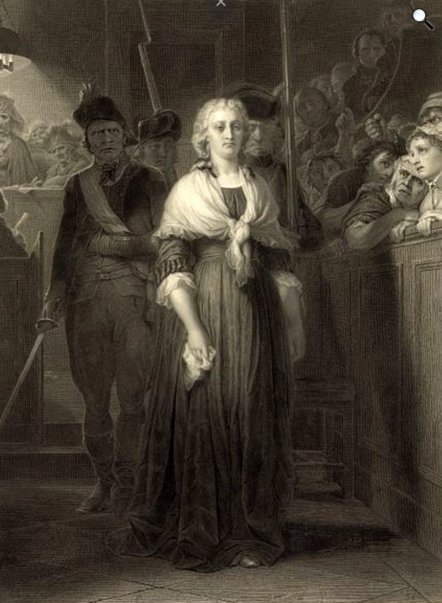 Paul Delaroch után Alphonse François: Mária Antónia a forradalmi bíróság előtt, 1857 (Fotó: Wikimedia)