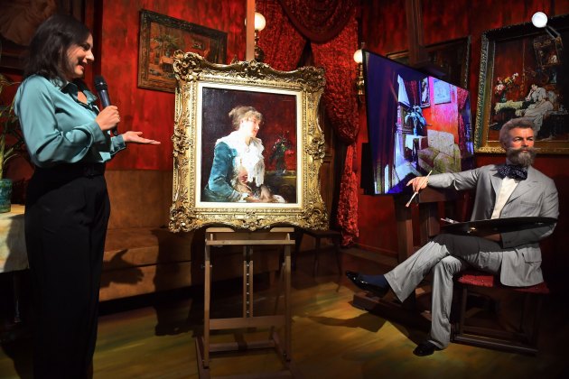 Munkácsy Mihály: Zichy Zsófia portréja a Madame Tussauds Budapest múzeumban, 2024 (Fotó: Virág Judit Galéria)