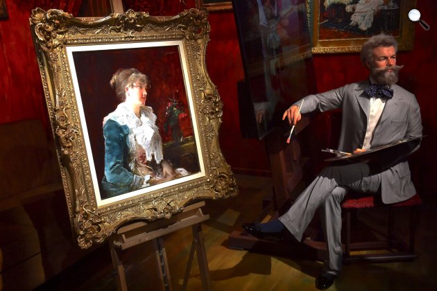 Munkácsy Mihály: Zichy Zsófia portréja a Madame Tussauds Budapest múzeumban, 2024 (Fotó: Virág Judit Galéria)