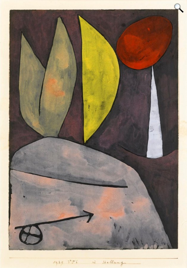 Paul Klee: Pozícióban, 1939 (Fotó: Magánkollekció/Wikimedia)