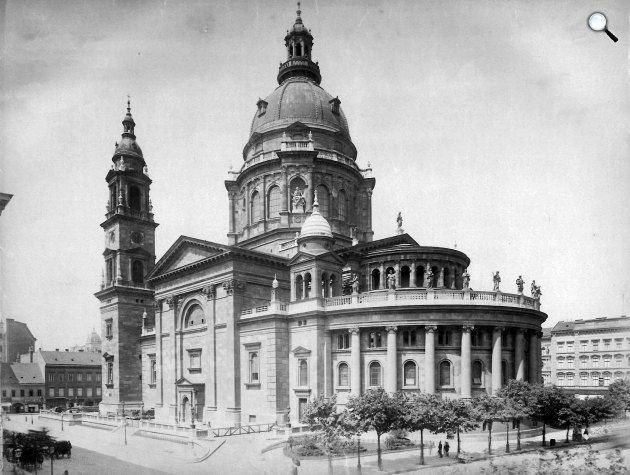 Szent István-bazilika, Budapest, Hild József terve, 1903 (Fotó: Fortepan/Fortepan/Saly Noémi)