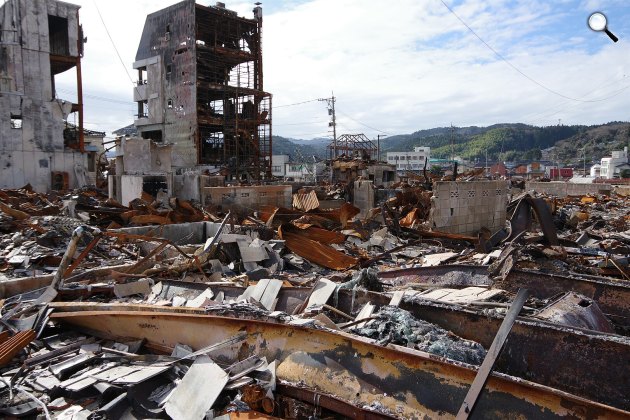 Az Ishikawa prefektúrában található Wajima CitybenNoto-félsziget földrengése által okozott tűz, Japán, 2024 (Fotó: Hurohukidaikon/Wikimedia)