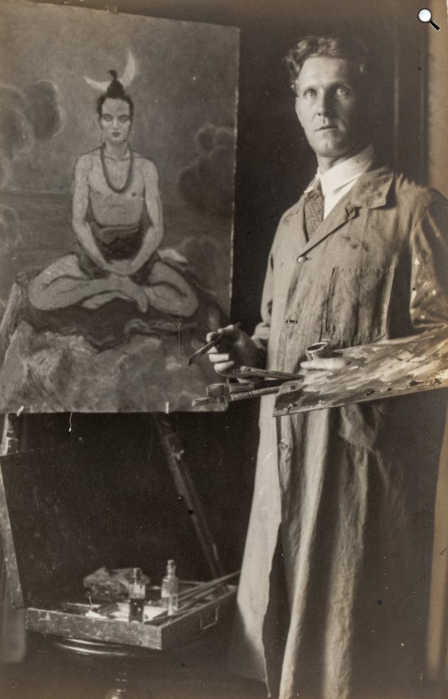 Baktay Ervin (1890-1963) festőművész, orientalista fest, 1927 (Fotó: HFM)