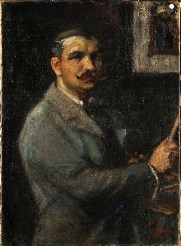 Csók István: Önarckép ecsettel, 1903 (Fotó: MNG)
