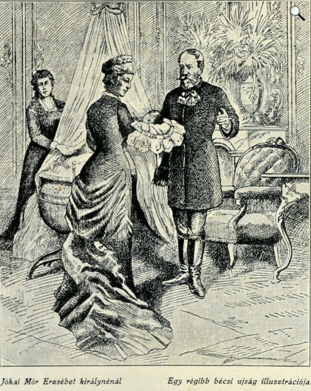 Ladislav Luppa: Jókai Mór író Erzsébet királynénál (Fotó: Pesti Napló-Hornyánszky/Wikimedia)