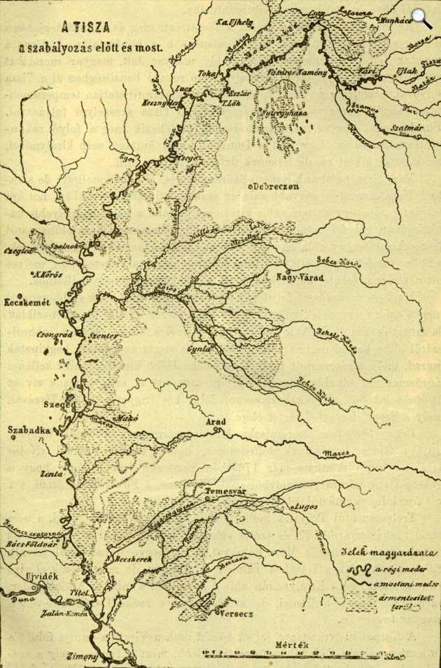 A Tisza szabályozás előtt és most (Fotó: A Föld népei/OSZK)