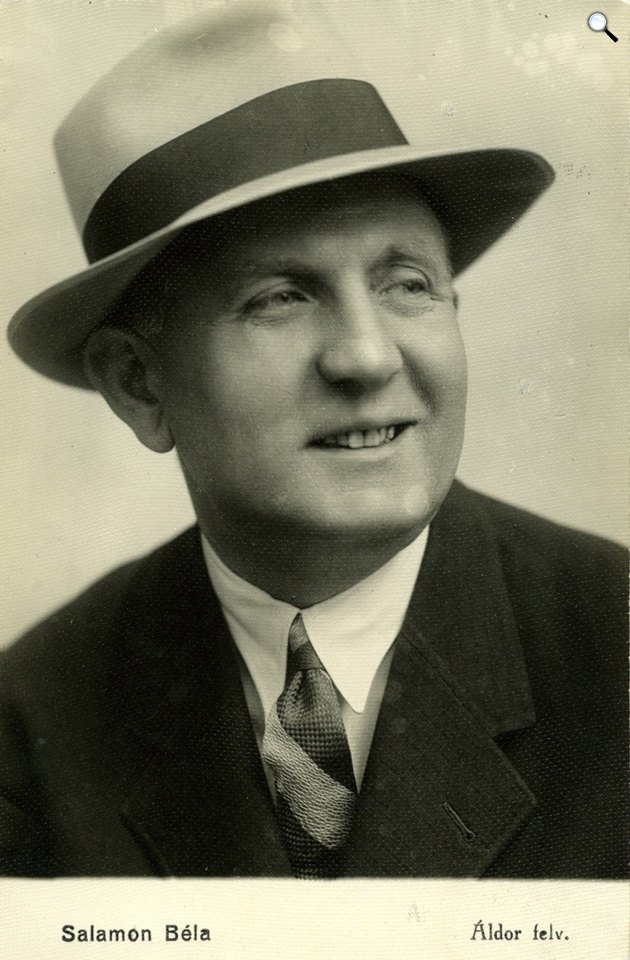 Salamon Béla (1885-1965) színész, színházigazgató, humorista, karcolat- és élcíró (Fotó: Aldor/Mazsihisz)