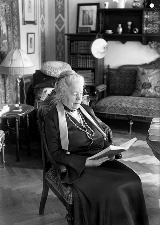 Selma Lagerlöf (1858-1940) Nobel-díjas svéd írónő, 1930 (Fotó: Wikimédia/Liveinternet.ru)