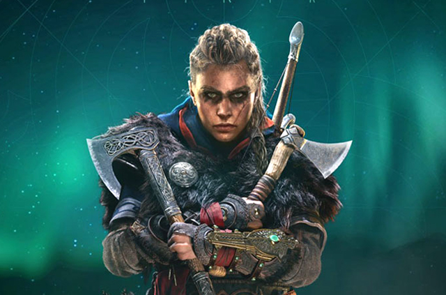 Assasin's Creed Valhalla akció-kalandjáték szereplője: Eivor, 2020 (Fotó: Assasin's Creed Valhalla/Wikimedia)