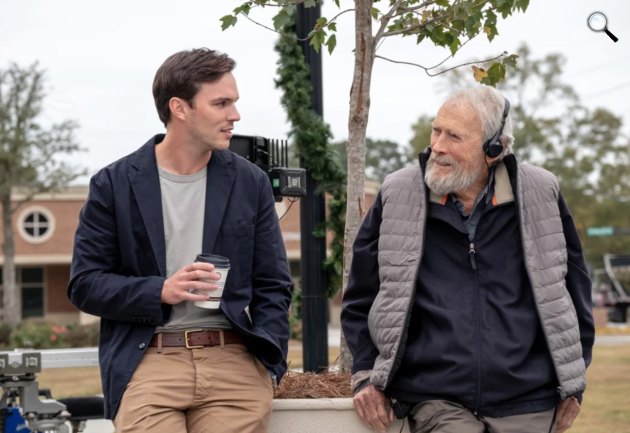 Kettes számú esküdt - Clint Eastwood rendező és Nicholas Hoult színész, 2024 (Fotó: HBO)