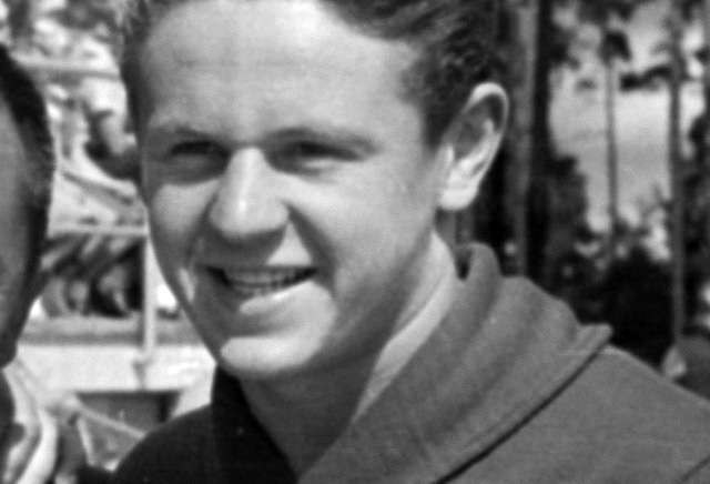 Kárpáti György (1935-2020) vízilabdázó a XV. nyári olimpiai játékokon, Helsingi, 1952 (Fotó: Fortepan/Bojár Sándor)