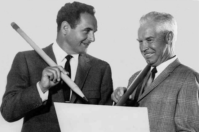 William (Bill) Hanna és Joseph Barbera rajzfilmkészítők, 1965 (fóotó: NBC Television/Wikimedia)