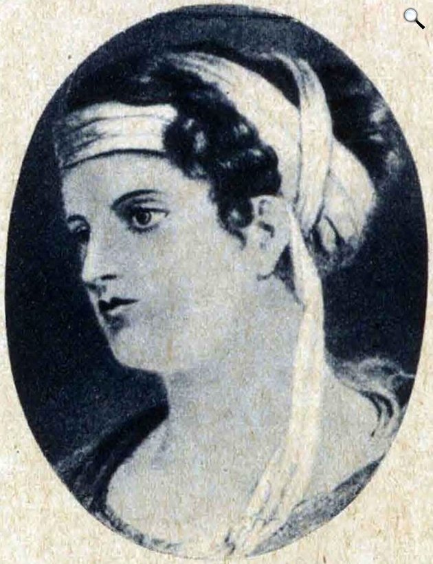 Brunszvik Teréz (1775-1861) az első magyarországi óvoda alapítója fiatalon (Fotó: Parisi divat/OSZK)