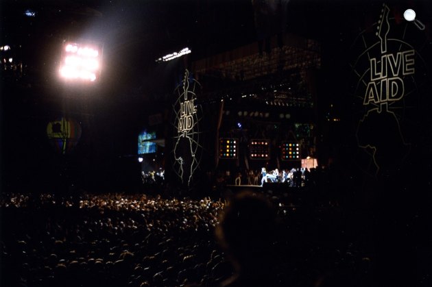 Live Aid koncert a John F. Kennedy stadionban, Philadelphia, 1985 (Fotó: 