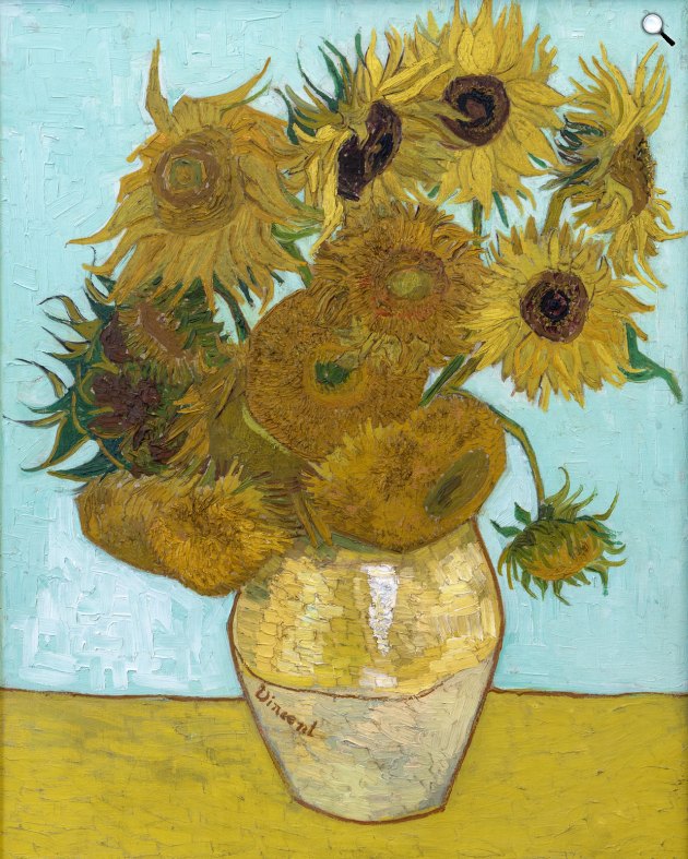 Vincent van Gogh: Napraforgók, müncheni verzió, 1888 (Fotó: LOuvre/Wikimedia)