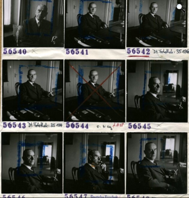Thomas Mann (1875-1955) Nobel-díjas író, 1954 (Fritz Eschen/German Digital Library)
