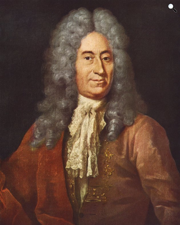 Olaf Römer (Ole Christensen Rømer) (1644-1710) dán csillagász, mérnök és köztisztviselő munka közben az obzervatóriumban, 1715 (Fotó: Wikimedia)
