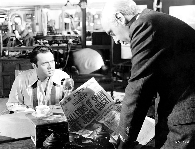 Aranypolgár - Orson Welles és George Coulouris színészek, 1941 (Fotó: RKO Radio Pictures, Alexander Kahle)