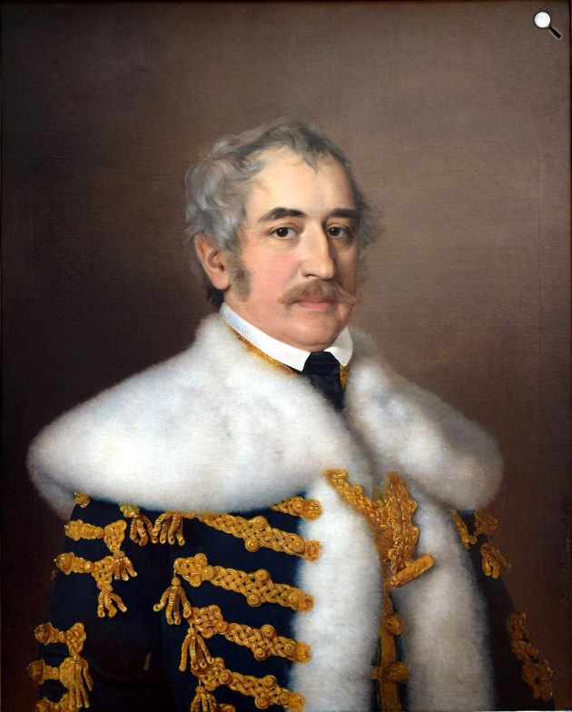 Barabás Miklós: gróf Teleki József, 1936, magyar történetíró, jogász, Erdély kormányzója, az Akadémiai Könyvtár alapítója, a Magyar Tudományos Akadémia társalapítója és első elnöke 1830-tól 1855-ig. (Fotó: MTA)