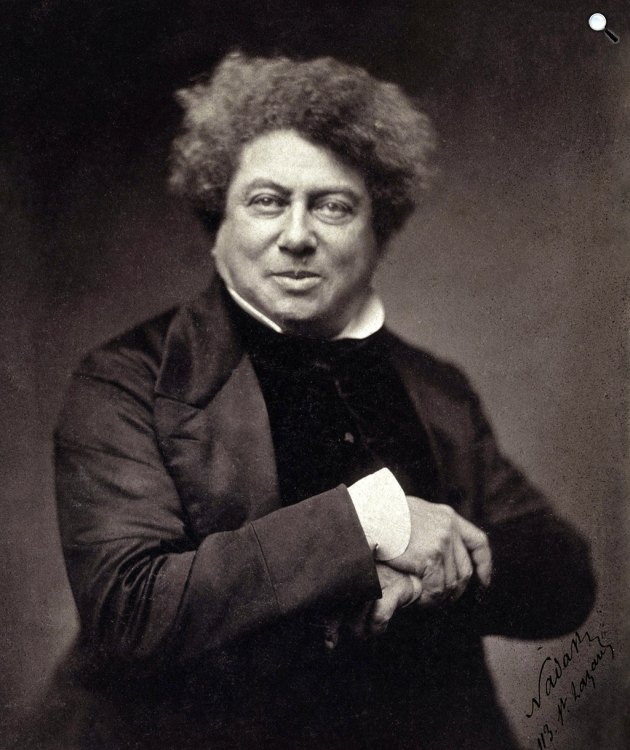 Id. Alexandre Dumas (1802-1870) író, drámaíró, 1855 (Fotó: Nadar/Museum of Fine Arts, Houston/Wikimédia)